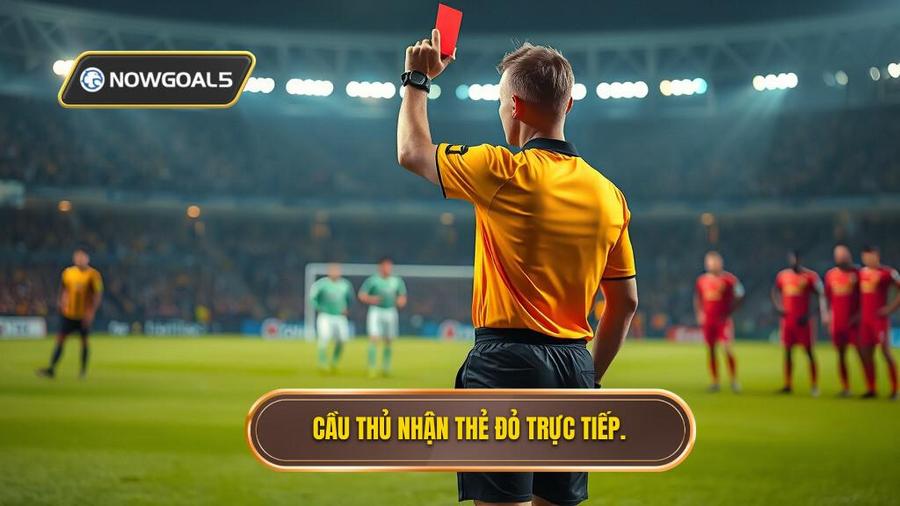1. Cầu thủ nhận thẻ đỏ trực tiếp.