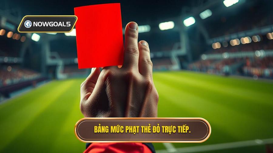 3. Bảng mức phạt thẻ đỏ trực tiếp.