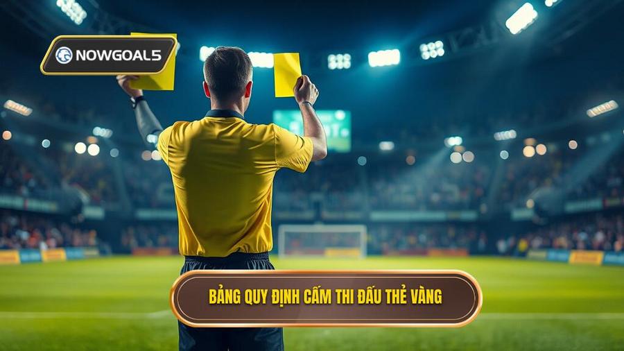 3. Bảng quy định cấm thi đấu thẻ vàng